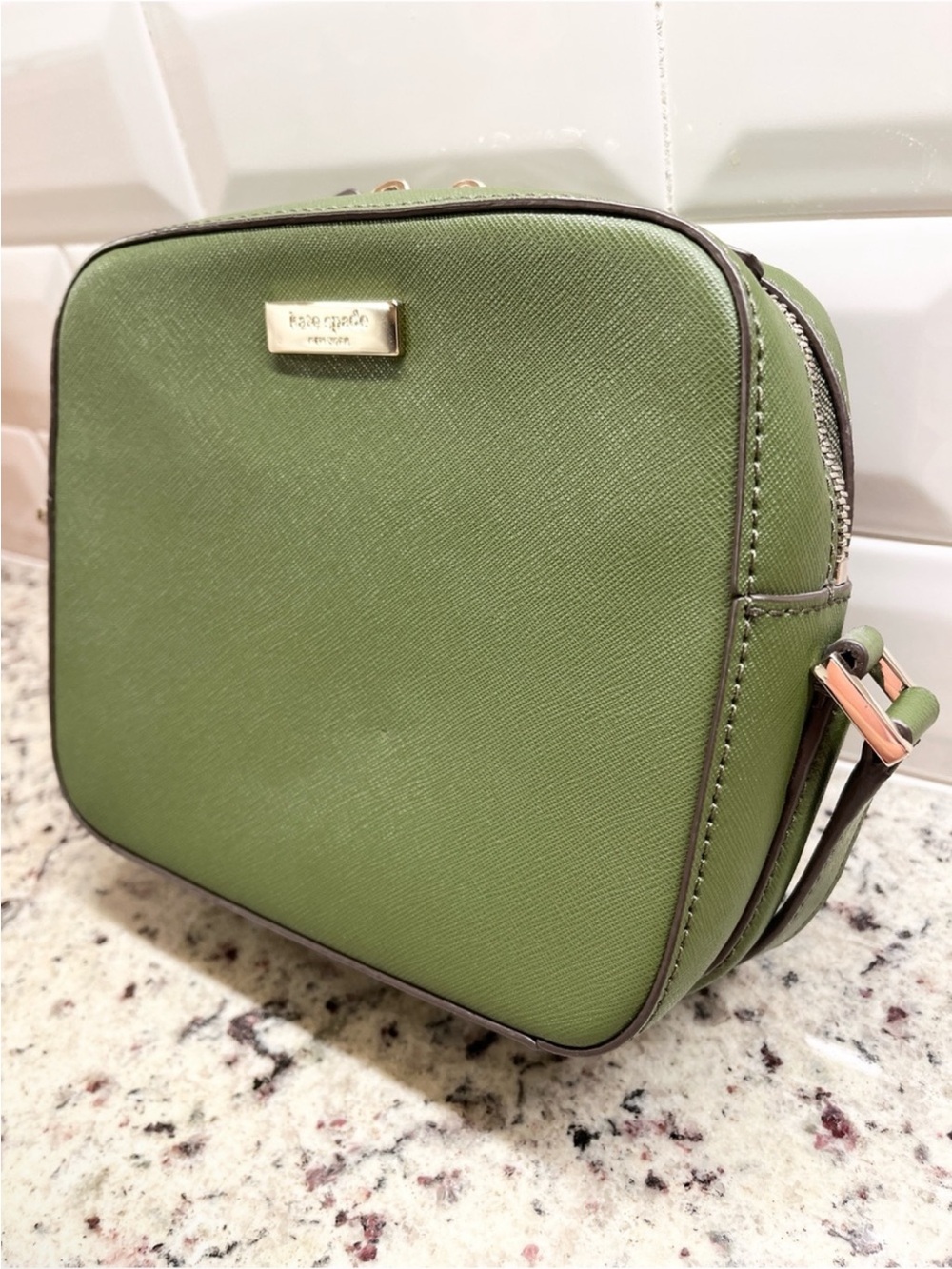 Kate Spade Newbury Lane Cammie Crossbody Bag in Sapling Green - Picture 7 of 15